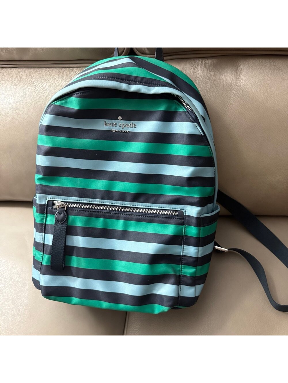 Kate Spade Striped Backpack medium
